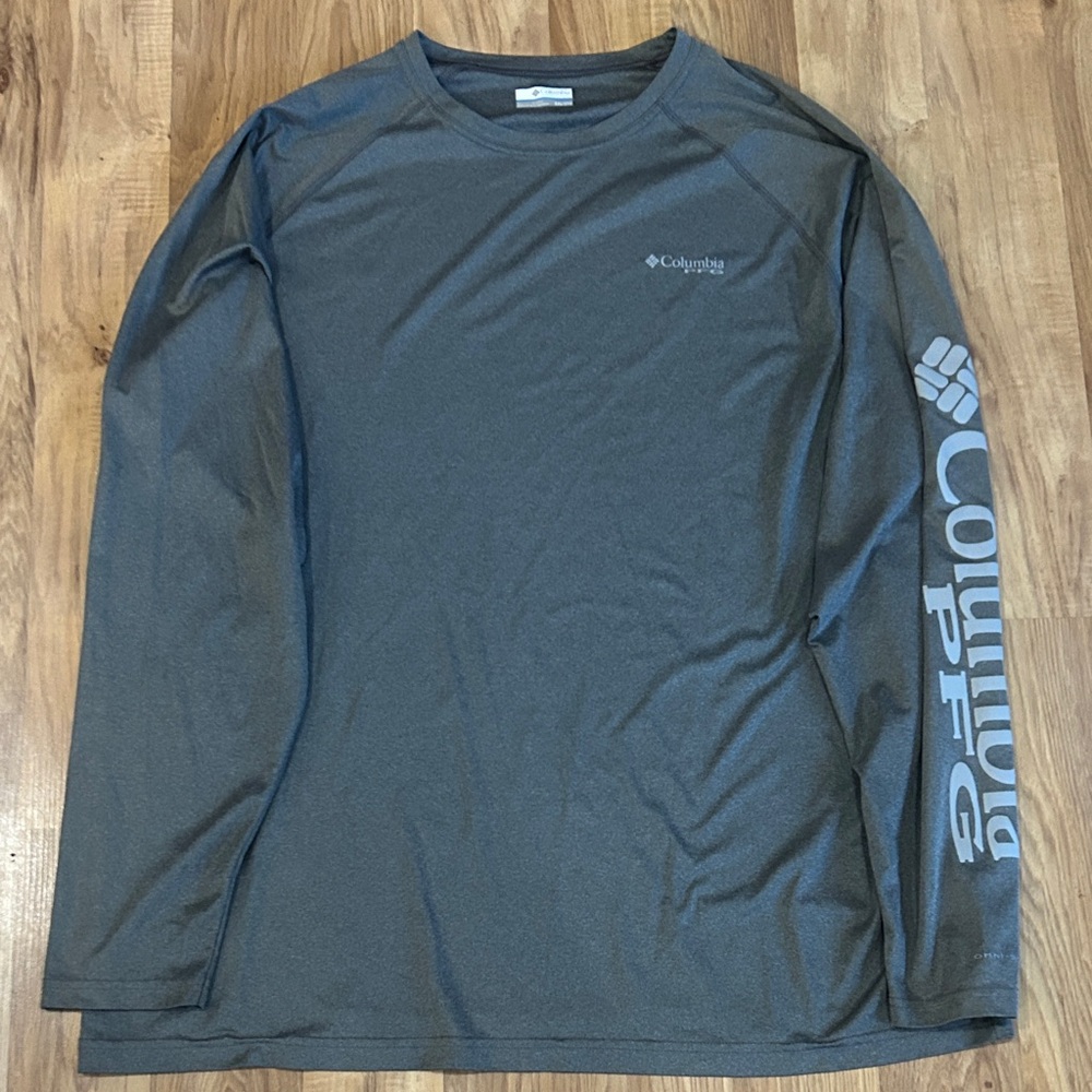 Columbia Men's Charcoal Long Sleeve Tee